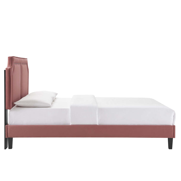 Novi Performance Velvet Queen Bed