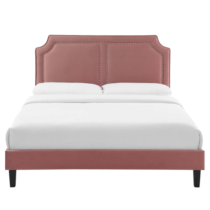 Novi Performance Velvet Queen Bed