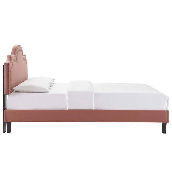 Aviana Performance Velvet Queen Bed