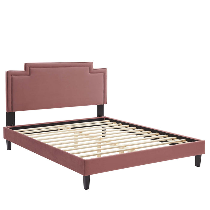 Liva Performance Velvet Queen Bed