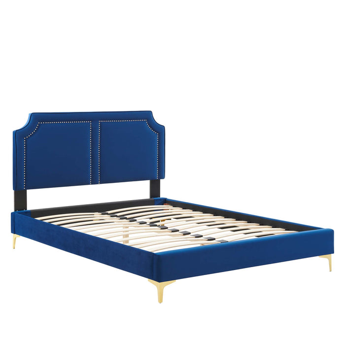 Novi Performance Velvet King Bed