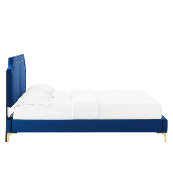 Novi Performance Velvet King Bed