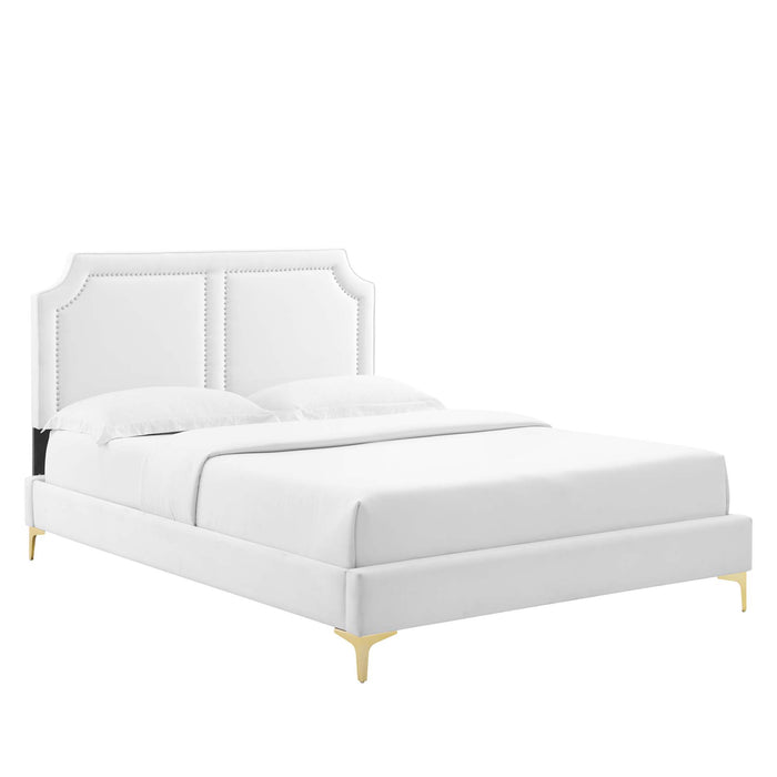 Novi Performance Velvet King Bed