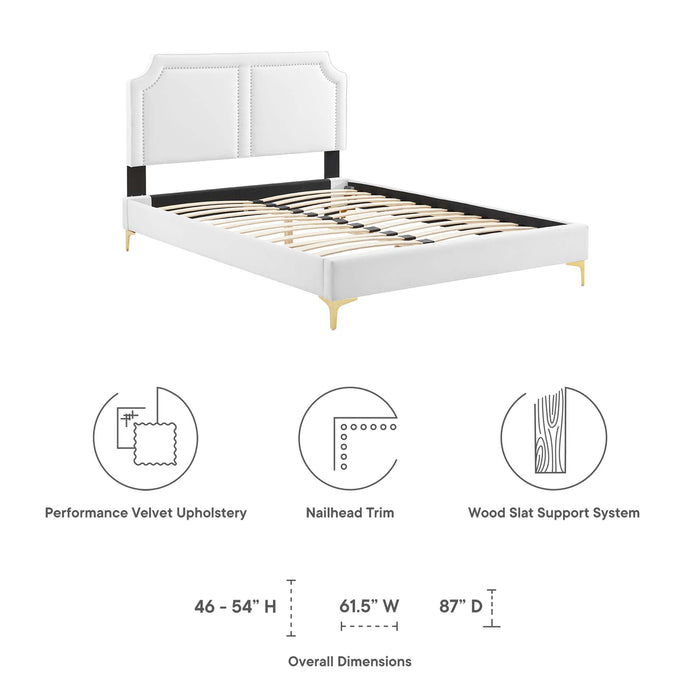 Novi Performance Velvet King Bed