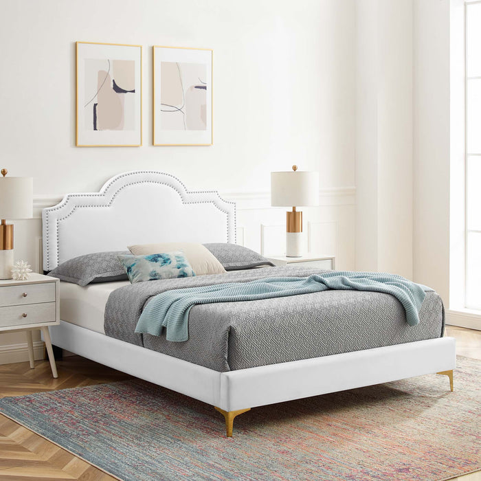 Aviana Performance Velvet King Bed