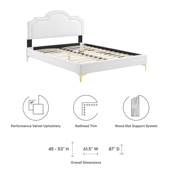 Aviana Performance Velvet King Bed