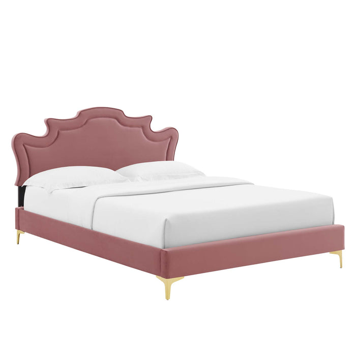 Neena Performance Velvet King Bed