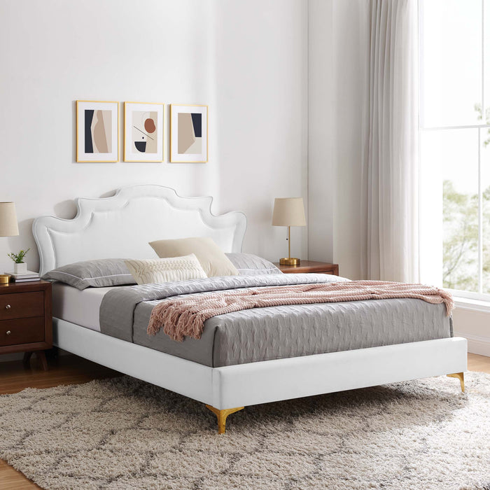 Neena Performance Velvet King Bed