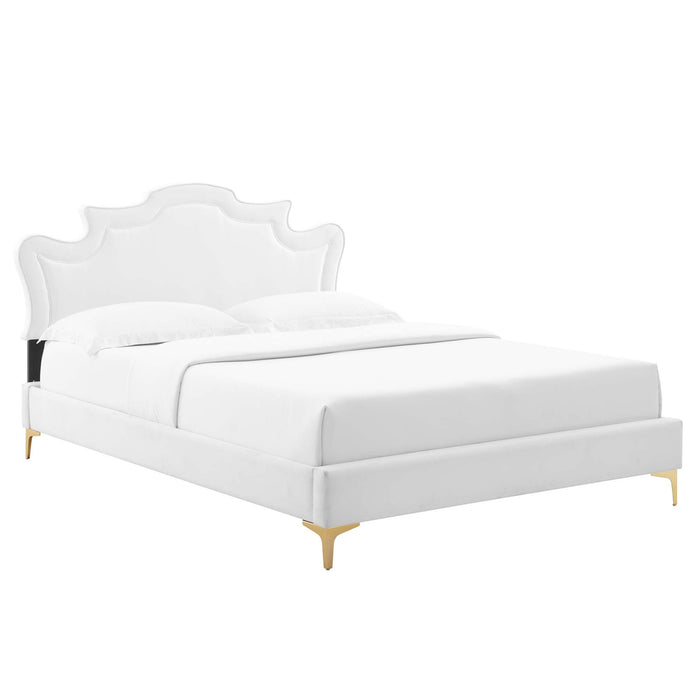 Neena Performance Velvet King Bed