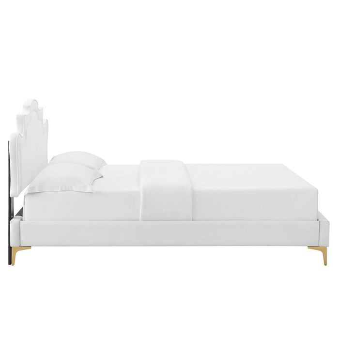 Neena Performance Velvet King Bed