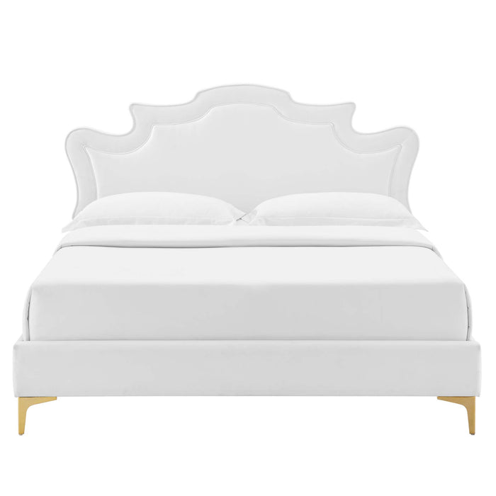 Neena Performance Velvet King Bed