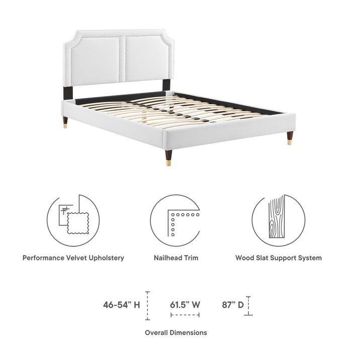 Novi Performance Velvet King Bed