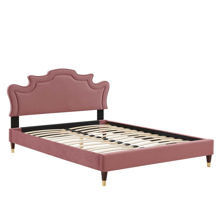 Neena Performance Velvet King Bed