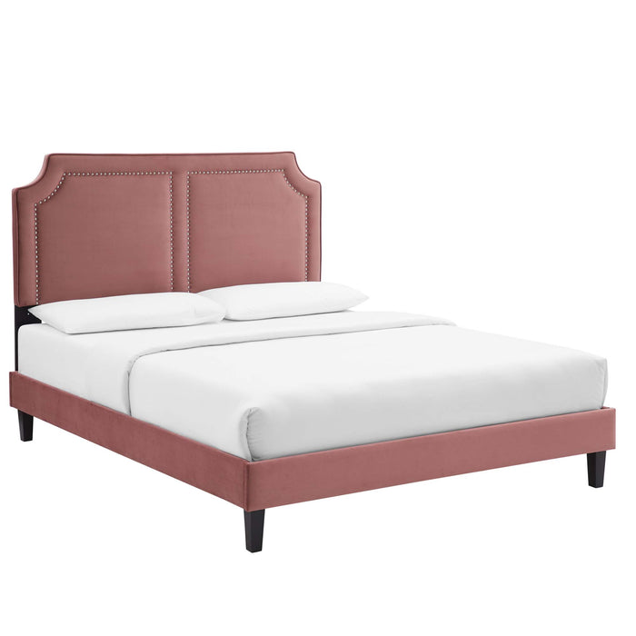 Novi Performance Velvet King Bed