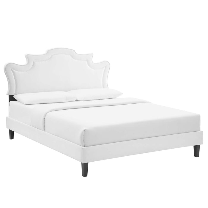 Neena Performance Velvet King Bed