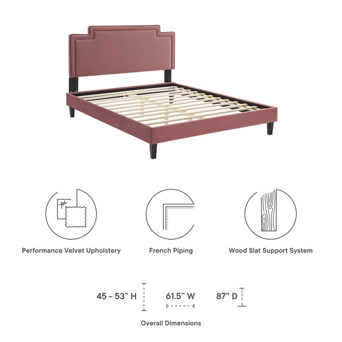 Liva Performance Velvet King Bed