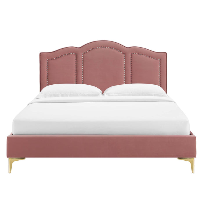 Emerson Performance Velvet King Platform Bed