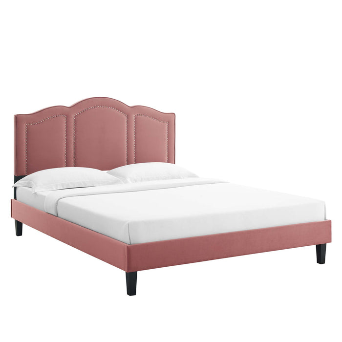 Emerson Performance Velvet King Platform Bed