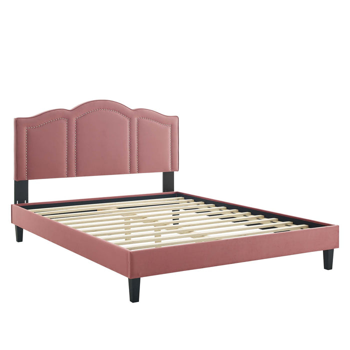 Emerson Performance Velvet King Platform Bed