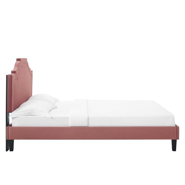 Adelaide Performance Velvet King Platform Bed