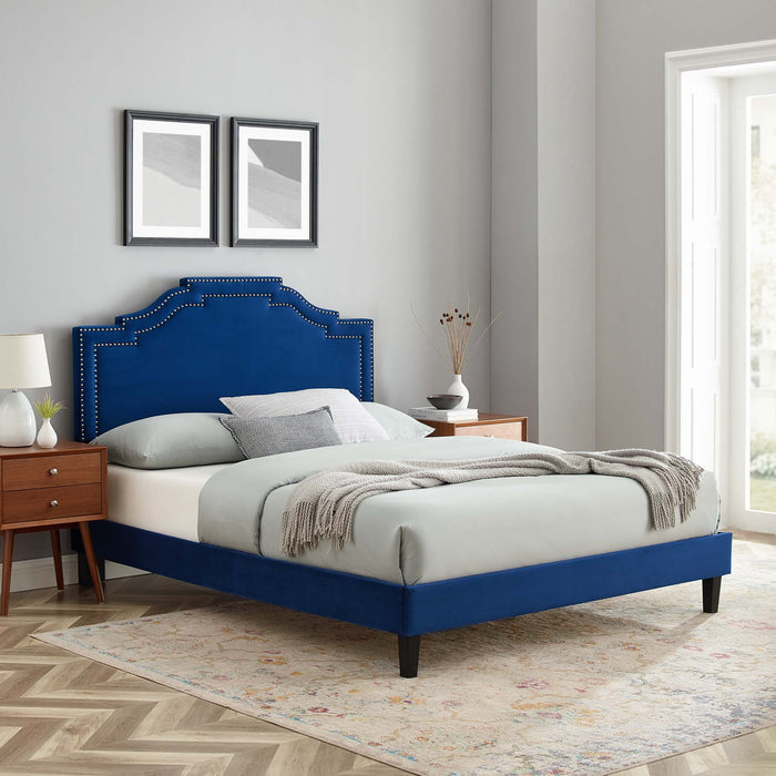 Adelaide Performance Velvet King Platform Bed