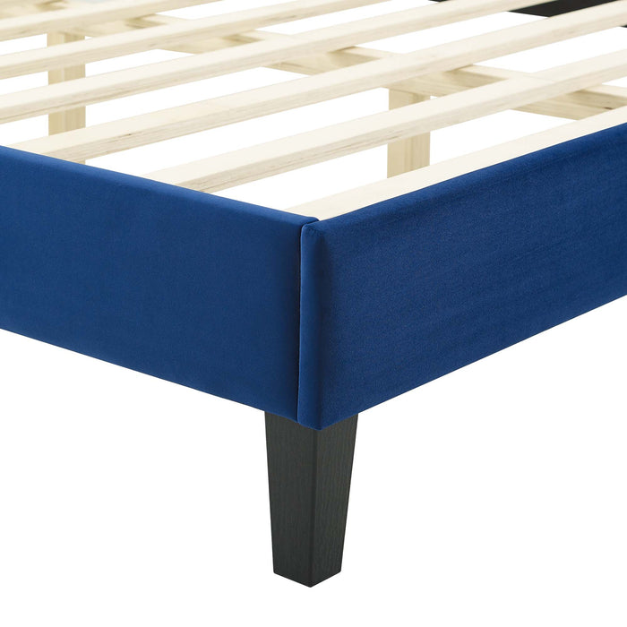 Adelaide Performance Velvet King Platform Bed