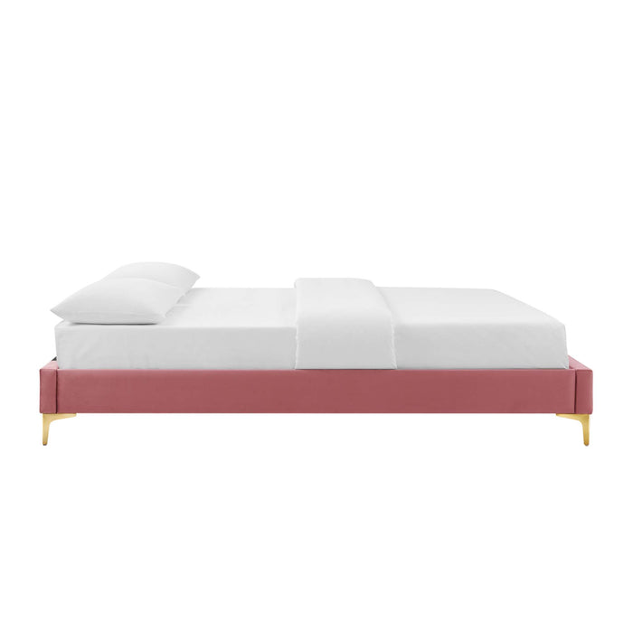 Colette King Performance Velvet Platform Bed