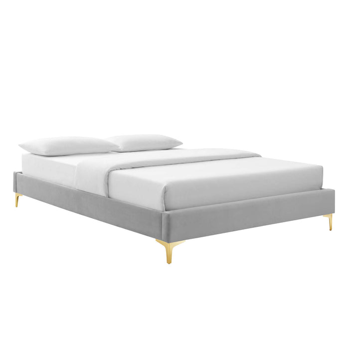 Colette King Performance Velvet Platform Bed