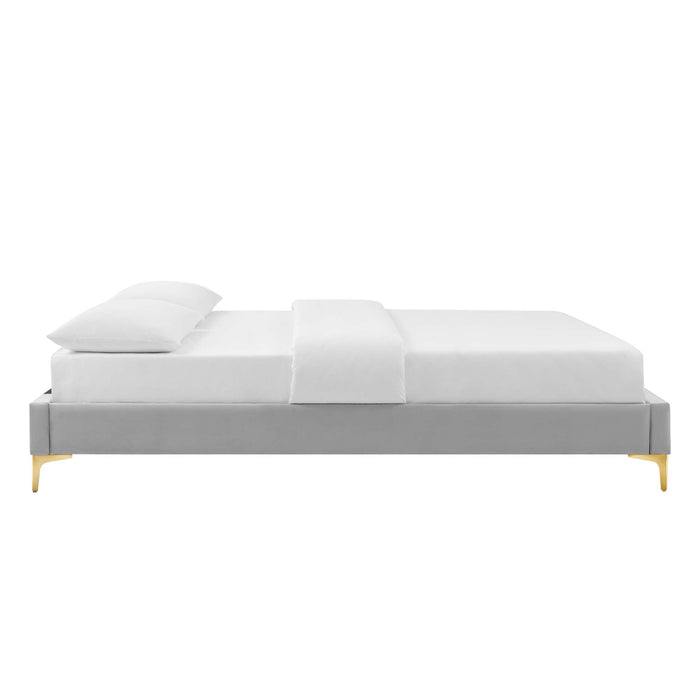 Colette King Performance Velvet Platform Bed