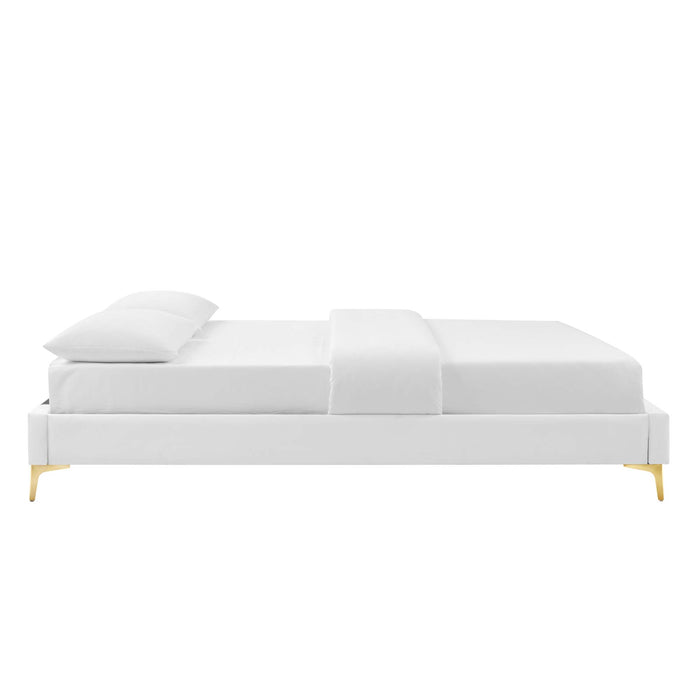 Colette King Performance Velvet Platform Bed