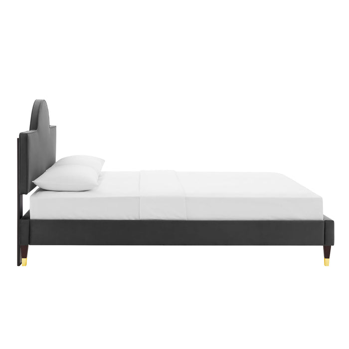 Aurora Performance Velvet King Bed