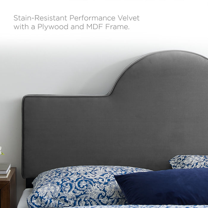 Aurora Performance Velvet King Bed