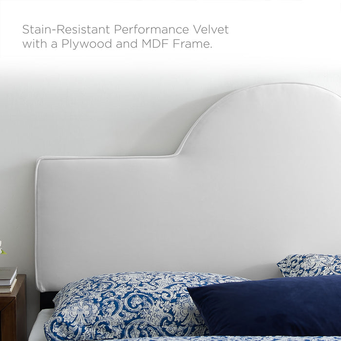 Aurora Performance Velvet King Bed