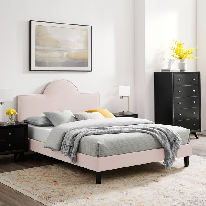 Soleil Performance Velvet Twin Bed