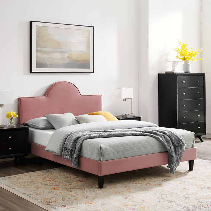 Soleil Performance Velvet King Bed