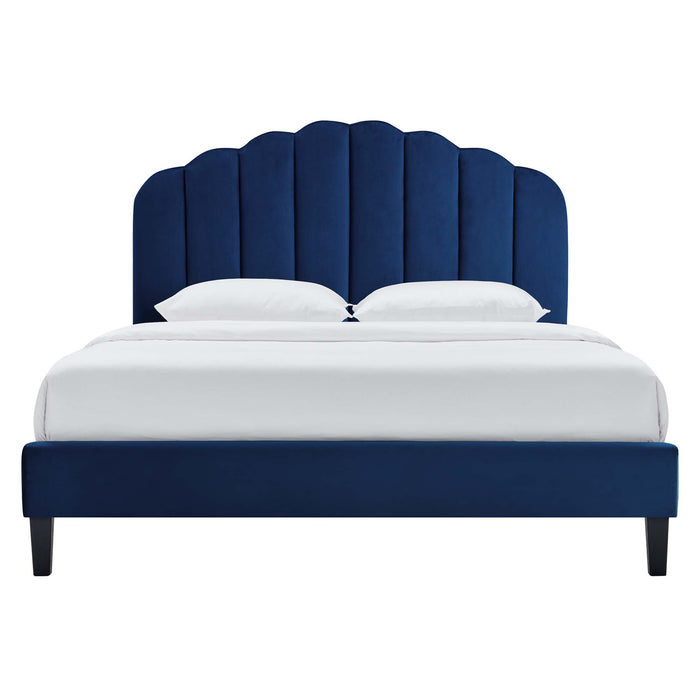 Daisy Performance Velvet Full Platform Bed