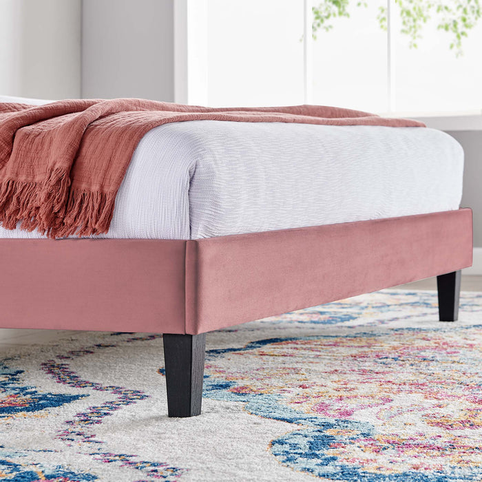 Daisy Performance Velvet King Platform Bed