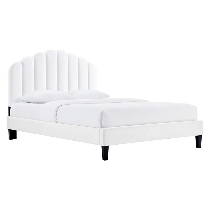 Daisy Performance Velvet King Platform Bed