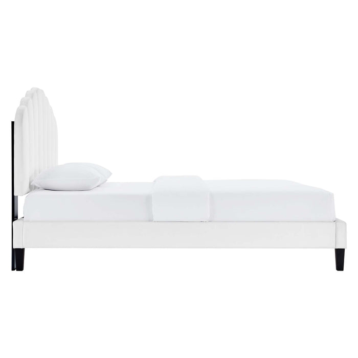 Daisy Performance Velvet King Platform Bed