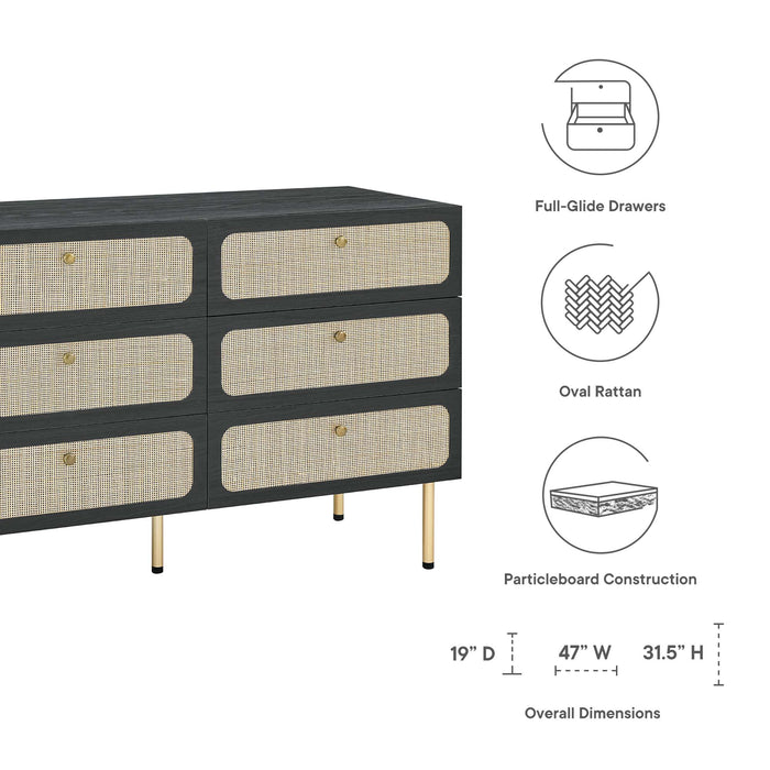 Chaucer 6-Drawer Compact Dresser