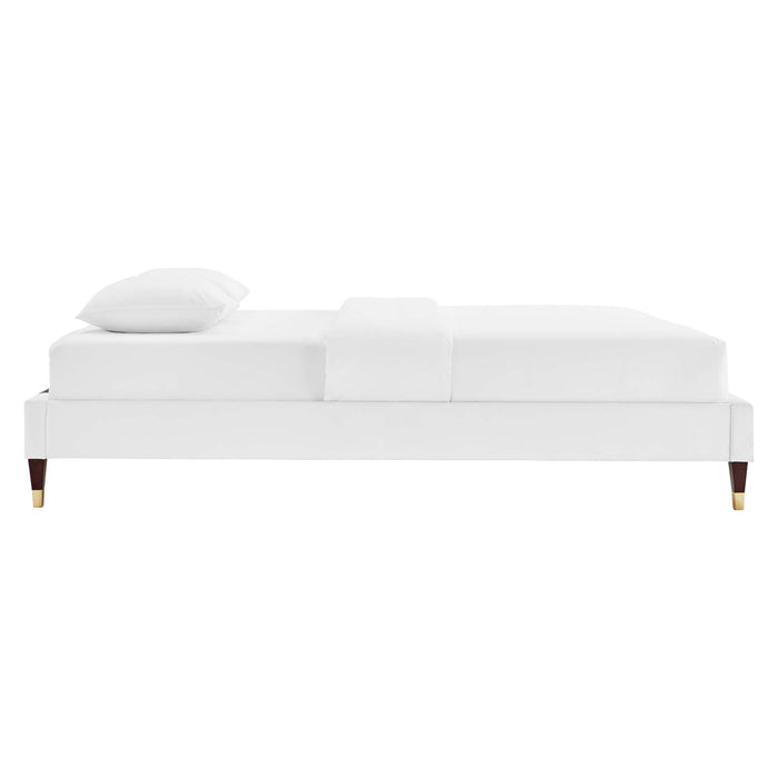 Colette King Performance Velvet Platform Bed