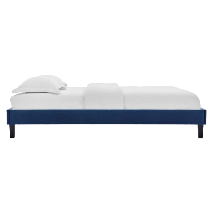 Colette King Performance Velvet Platform Bed