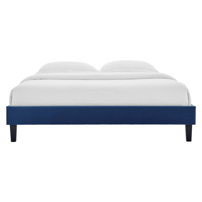 Colette King Performance Velvet Platform Bed