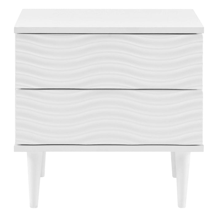 Wavelet 2-Drawer Nightstand