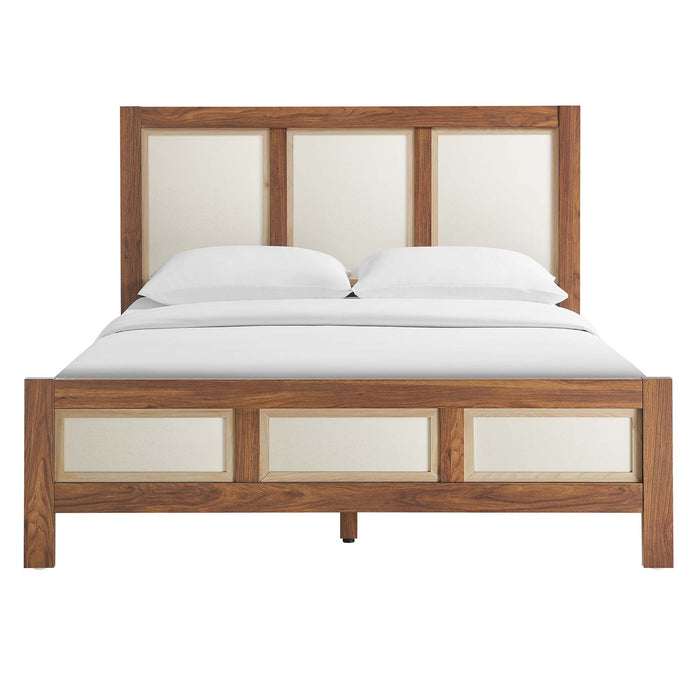 Capri Queen Wood Grain Platform Bed