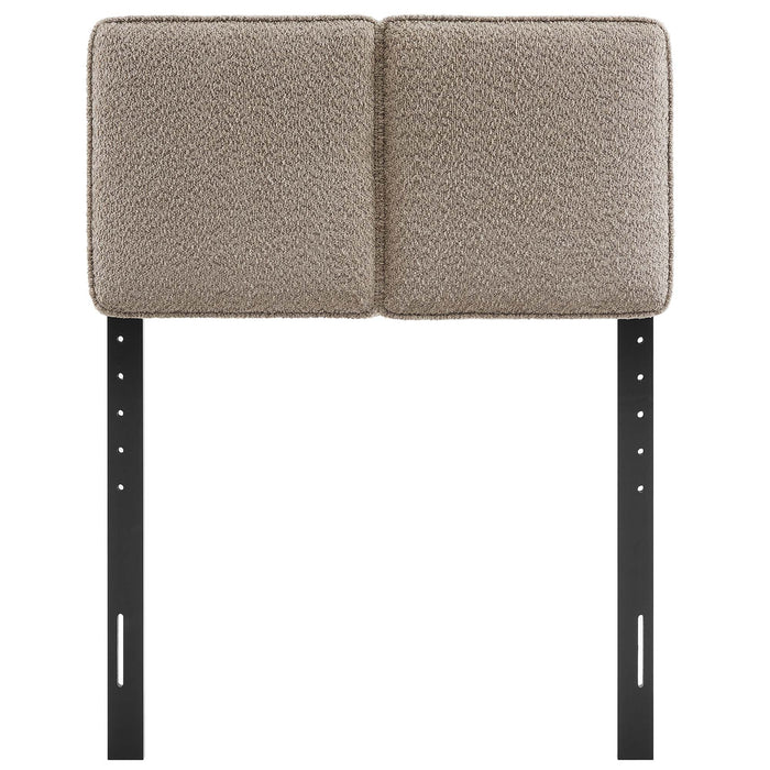 Lindee Boucle Fabric Twin Headboard