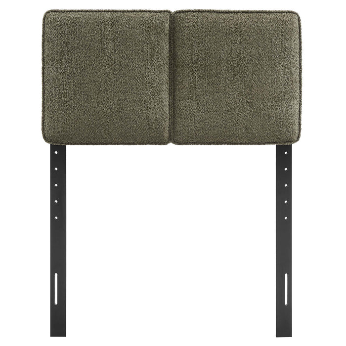 Lindee Boucle Fabric Twin Headboard