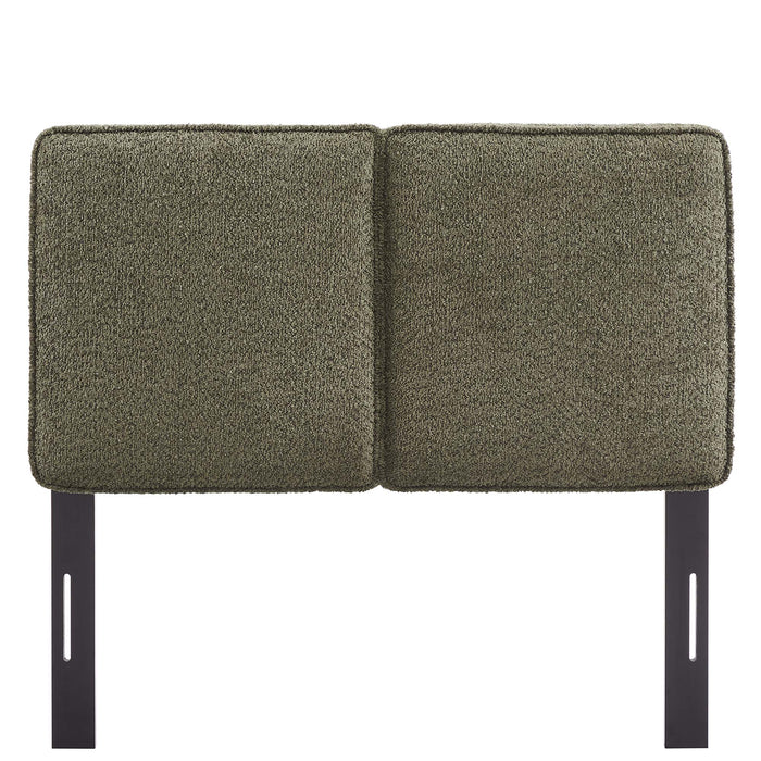 Lindee Boucle Fabric Twin Headboard