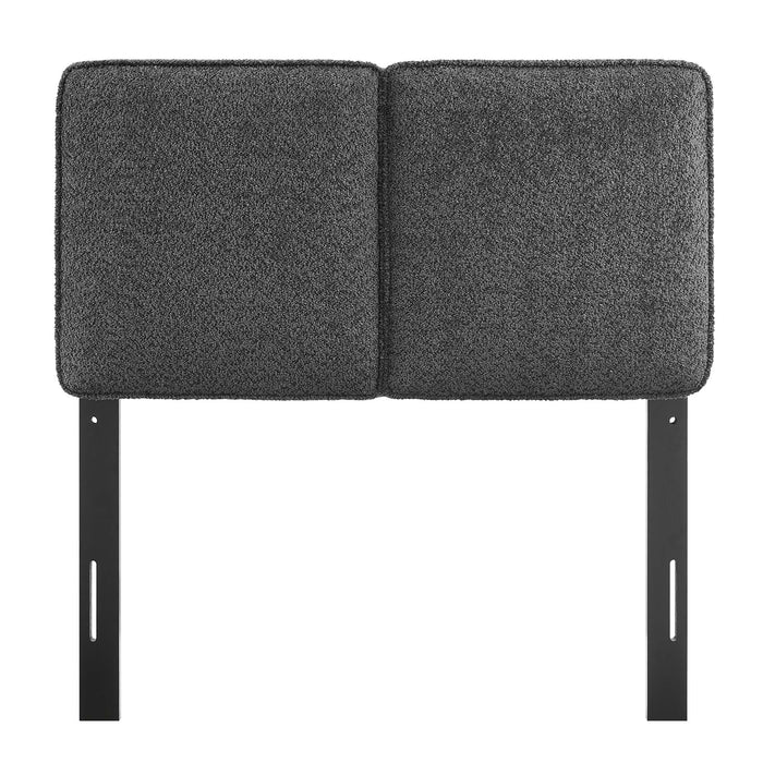 Lindee Boucle Fabric Twin Headboard