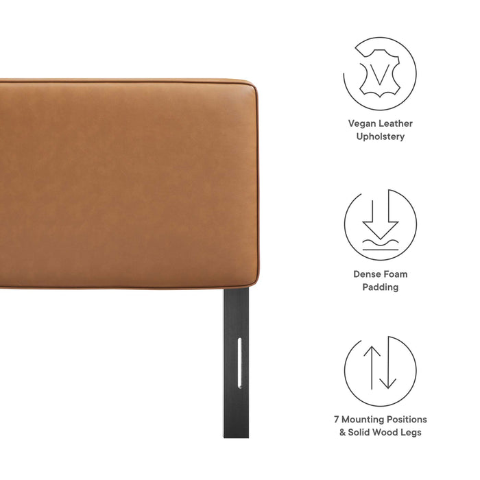 Lindee Vegan Leather King Headboard